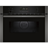 Neff 44L Built-In Microwave Oven in Graphite Grey with Hotair Technology