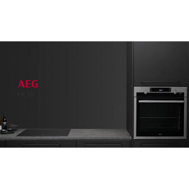 AEG BCX23101EB 59.4cm Built In Electric Oven Black