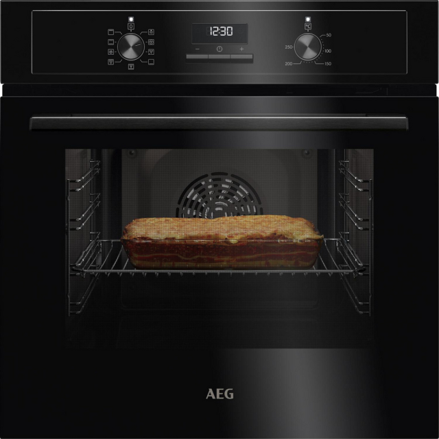 AEG BCX23101EB 59.4cm Built In Electric Oven Black