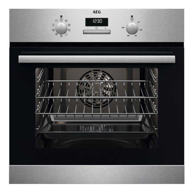 AEG BCX23101EM 59.4cm Built In Electric Single Oven - Stainless