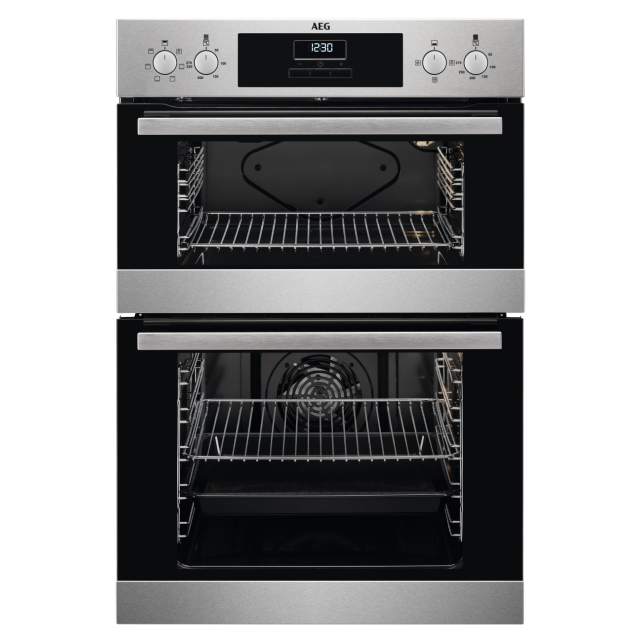AEG DEX33111EM 59.4cm Built In Electric Double Oven - Stainless