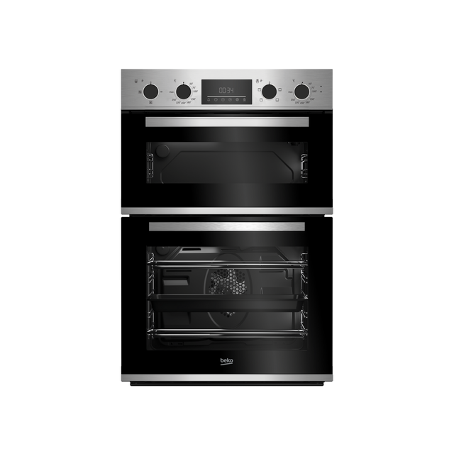 Beko CDFY22309X 60cm Built In High Specification RecycledNet Double Oven - Stainless Steel