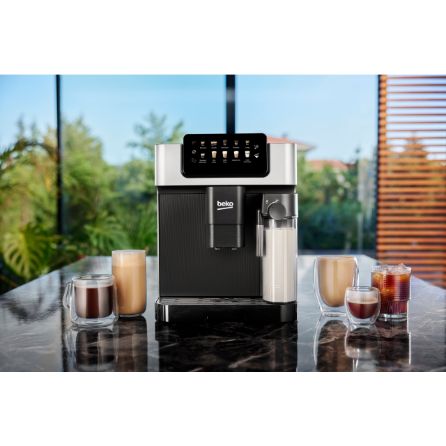 Beko CEG7304X Bean to Cup Fully Automatic Espresso Machine with Integrated Milk Jug - Silver