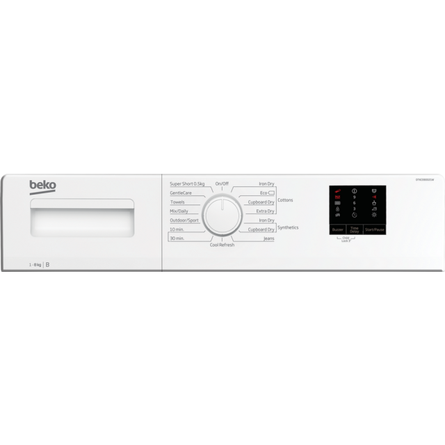 Beko DTKCE80021W 8kg Sensor Condenser Dryer White