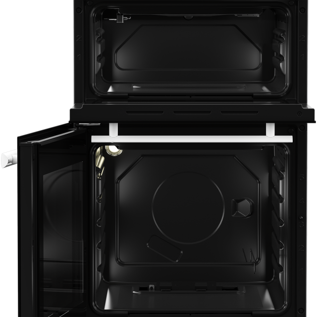 Beko EDG507W 50cm Twin Cavity Gas Cooker with Gas Hob - White