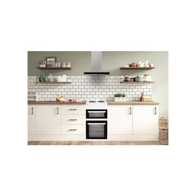 Beko EDP503W 50cm Electric Double Oven with Grill Cooker - White