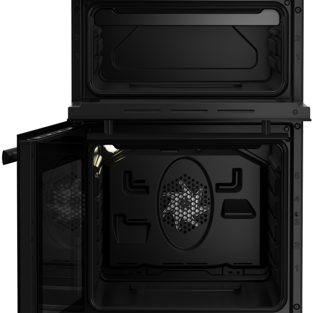 Beko EDVC503B 50cm Electric Double Oven with Ceramic Hob - Black