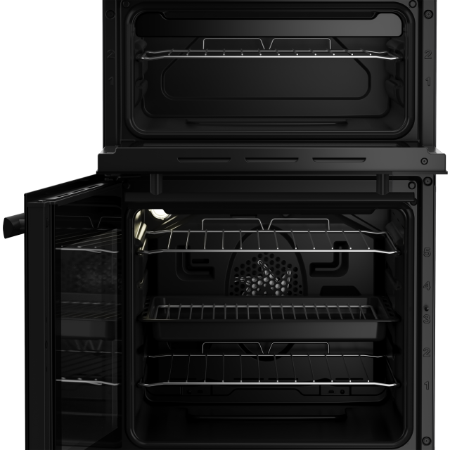 Beko EDVC503B 50cm Electric Double Oven with Ceramic Hob - Black