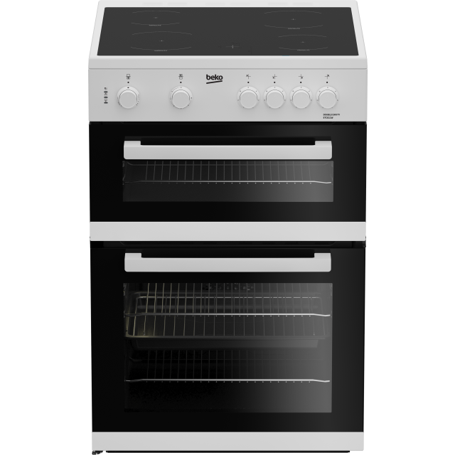 Beko ETC611W 60cm Oven Electric Cooker with Ceramic Hob - White