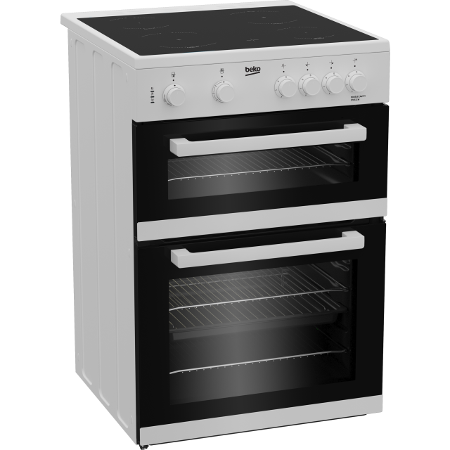 Beko ETC611W 60cm Oven Electric Cooker with Ceramic Hob - White