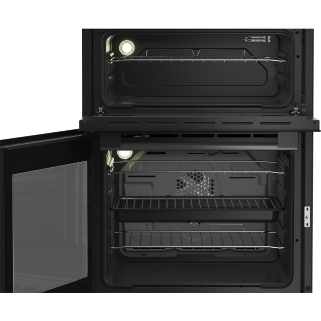 Blomberg HIN651N 60cm Induction Hob - Freestanding Electric Double Oven Cooker - Anthracit