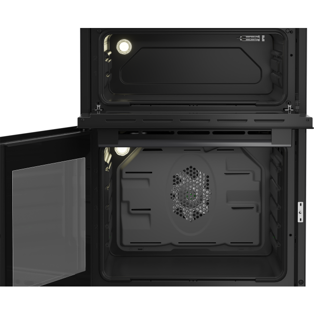 Blomberg HIN651N 60cm Induction Hob - Freestanding Electric Double Oven Cooker - Anthracit