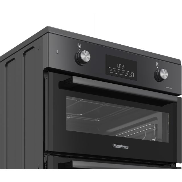 Blomberg HIRN651N 60cm Double Oven Electric Cooker with Induction Hob - Anthracite