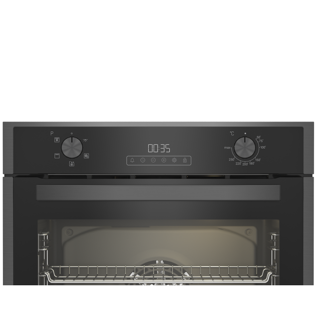 Blomberg ROEN9202DX 59.4cm Built In Electric Single Oven - Dark Steel