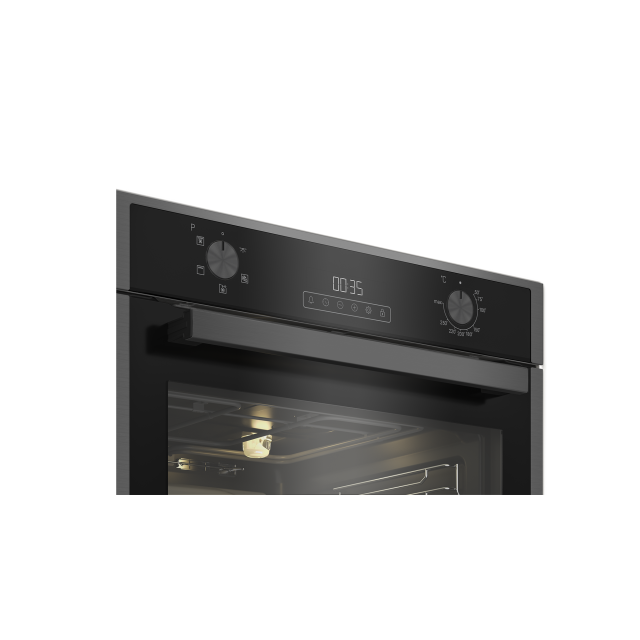 Blomberg ROEN9202DX 59.4cm Built In Electric Single Oven - Dark Steel
