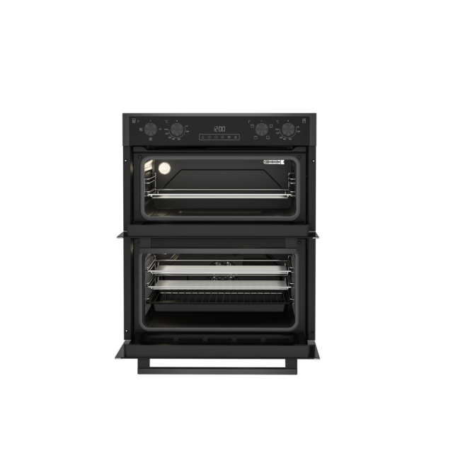 Blomberg ROTN9202DX 59.4cm Built In Electric Double Oven - Dark Steel