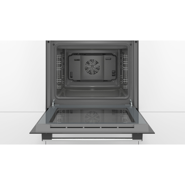 Bosch HHF113BA0B 59.4cm Built In Electric Single Oven With 3D Hot Air - Black
