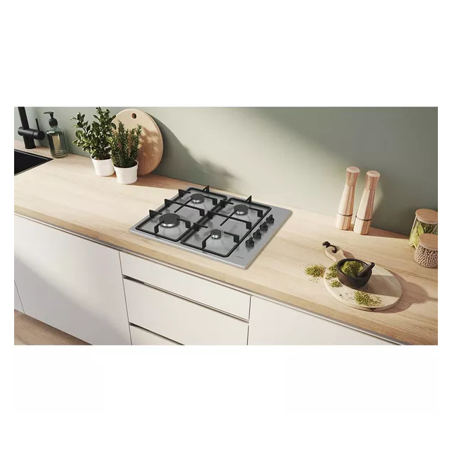 Bosch PBP6B5K60 60cm Stainless Steel Gas Hob