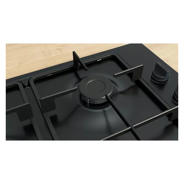 Bosch PBP6B6K60 60cm Black Gas Hob with 4 Burners