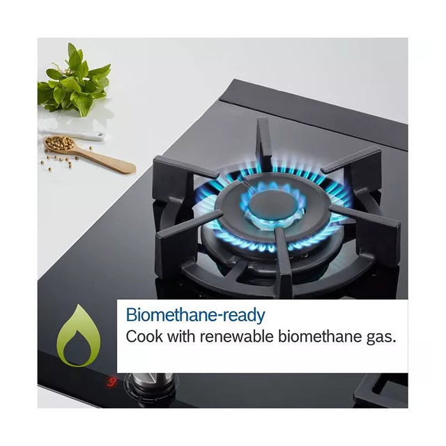 Bosch PBP6B6K60 60cm Black Gas Hob with 4 Burners