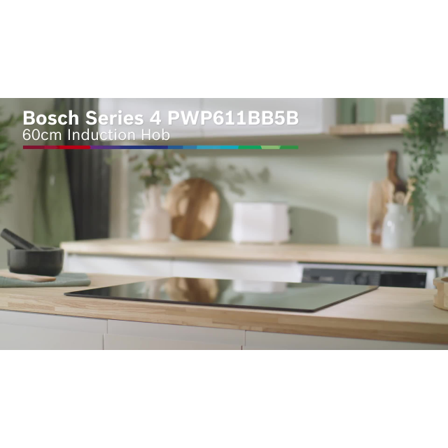 Bosch PWP611BB5B 59.2cm Induction Hob Black