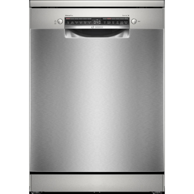 Bosch SMS4EKI06G Brushed Steel Dishwasher with Anti-Fingerprint Finish
