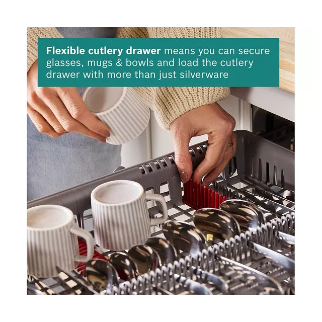 Bosch SPS4HMI49G Slimline Silver WiFi Dishwasher