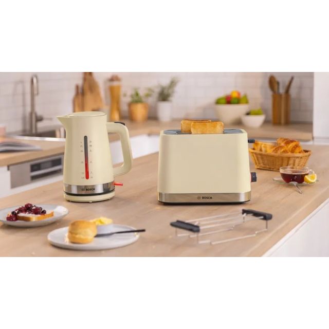 Bosch TAT4M227GB 2 Slice Toaster - Cream