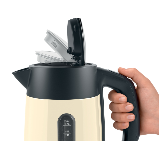 Bosch TWK4P437GB 1.7 Litre Traditional Kettle - Cream