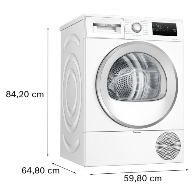 Bosch Series 4 WTH85226G 8kg Tumble Dryer - White