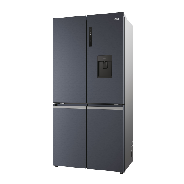 Haier HCR5919EHMB 90cm 60/40 Frost Free American Fridge Freezer - Brushed Black