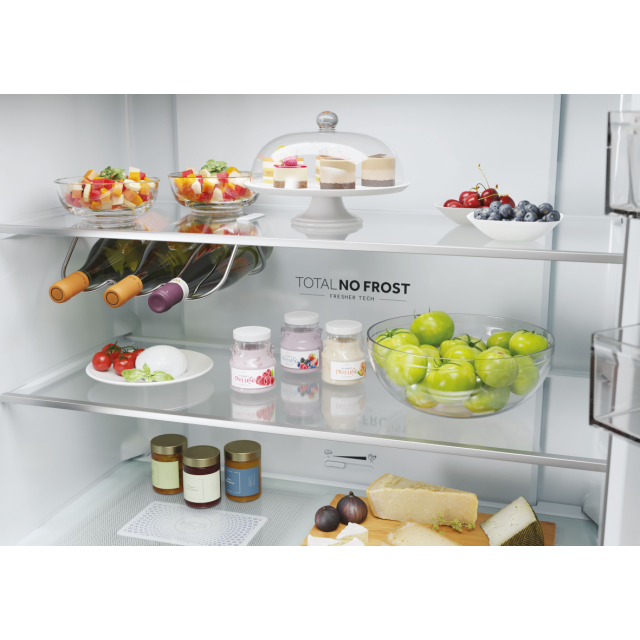 Haier HCR5919EHMB 90cm 60/40 Frost Free American Fridge Freezer - Brushed Black