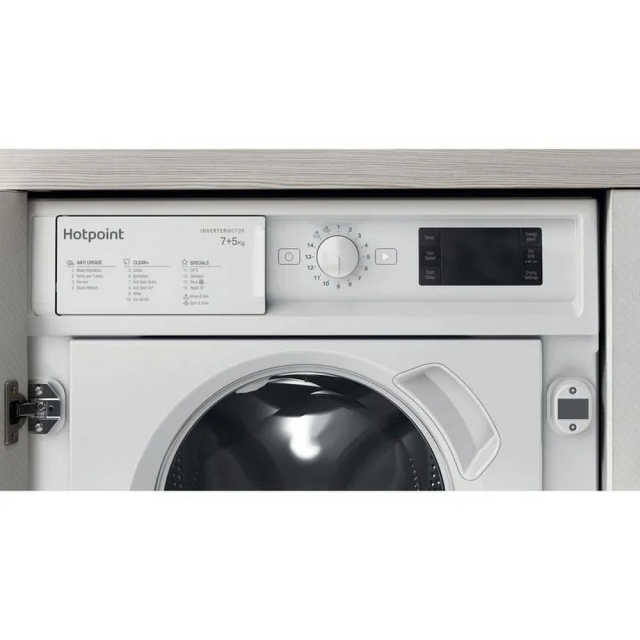 Whirlpool BIWDHG75148UKN 7kg/5kg Integrated Washer Dryer