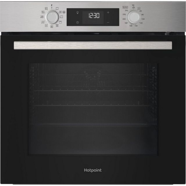 Hotpoint HO278PXUK 60cm Built In Electric Single Oven - Silver