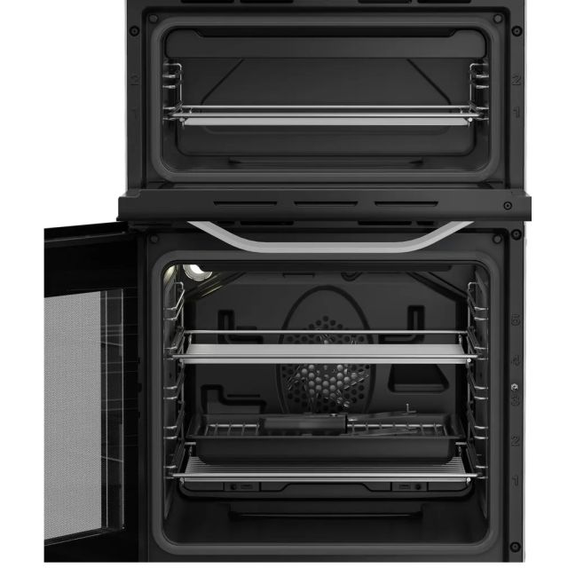 Hotpoint HTE5VCW 50Cm Electric Twin Cavity Cooker - White