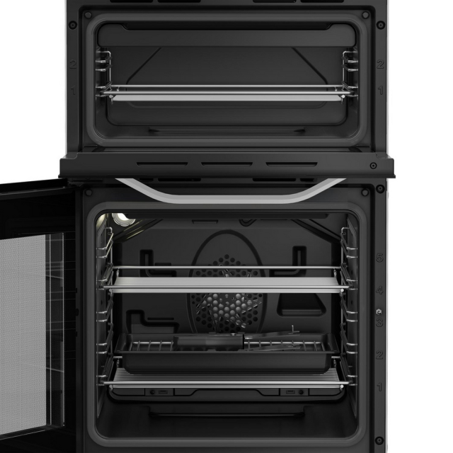 Hotpoint HTE5VCW 50cm Double Oven Electric Cooker White