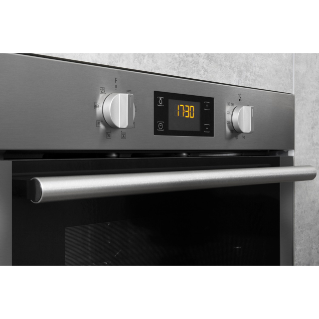Hotpoint SA4544CIX 59.5cm Built In Electric Single Oven - Silver