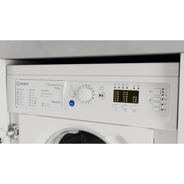 Indesit BIWDIL75148UK 7kg/5kg 1400 Spin Washer Dryer - White