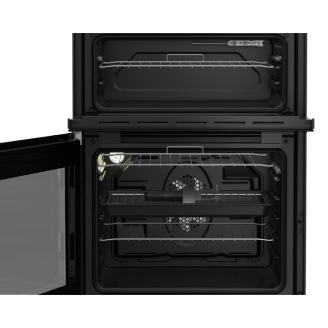 Indesit IT60V9KMBUK 60cm Twin Cavity Ceramic Cooker - Black
