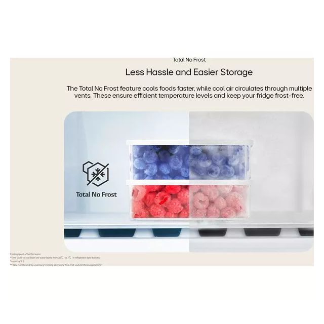 LG GBV3110EPY Fridge Freezer 60/40 No Frost Fridge Freezer - Prime Silver