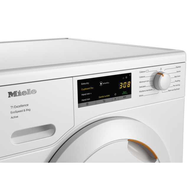 Miele TEA525 8kg Heat Pump Tumble Dryer White