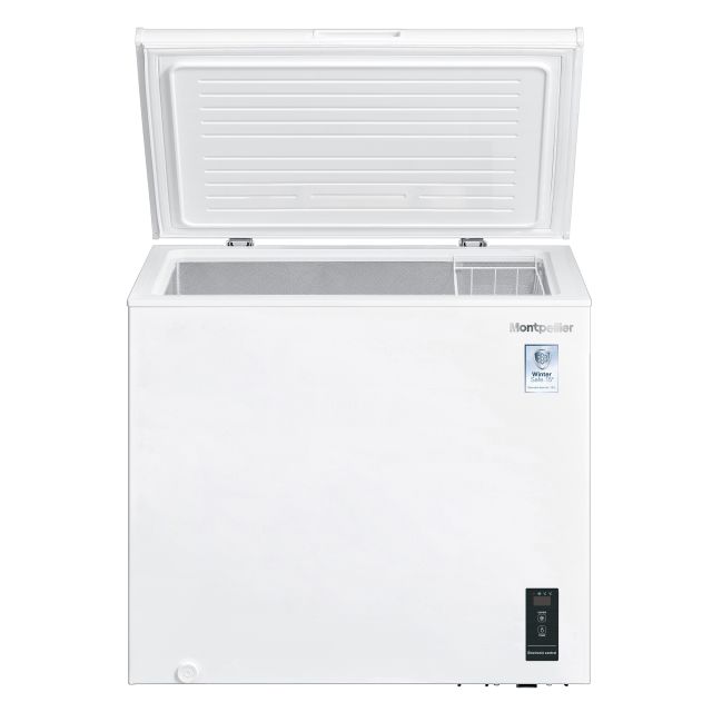 Montpellier MCF200WLED - 198L Chest Freezer - White