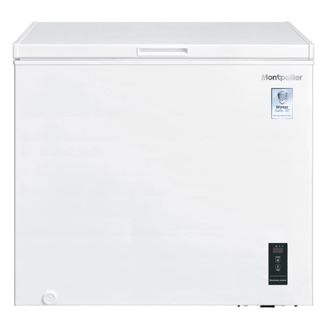 Montpellier MCF200WLED - 198L Chest Freezer - White