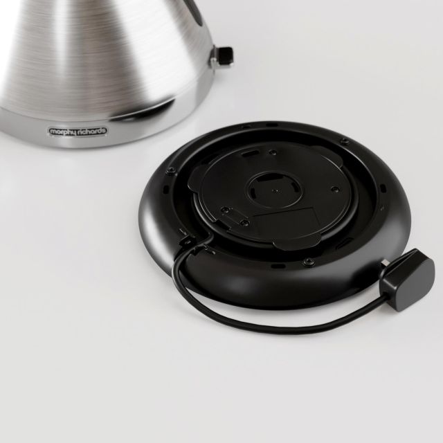 Morphy Richards 100130 1.5 Litres Venture Pyramid Rapid Boil Kettle - Brushed Stainless Steel