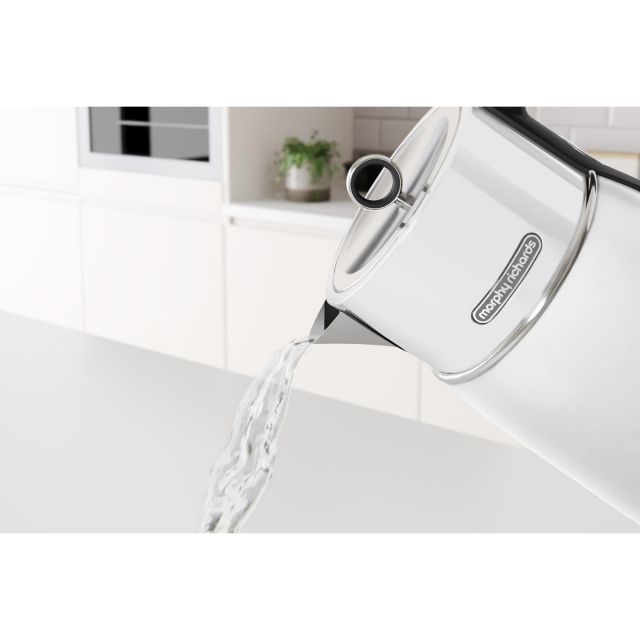 Morphy Richards 100704 1.5 Litres Signature Matt Jug Kettle - Moonlight White