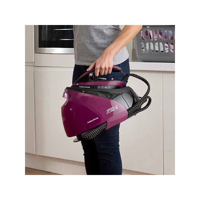 Morphy Richards 332102 1.7L Speed steam pro 7 Bar auto clean mulberry, 600g steam boost, 3100W
