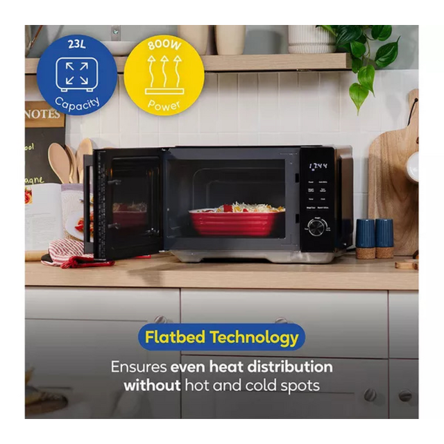 Russell Hobbs RHFM2365B 23L Flatbed Microwave Black