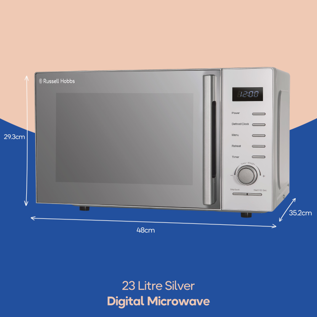 Russell Hobbs RHM2348S  23 Litres Solo Microwave - Silver