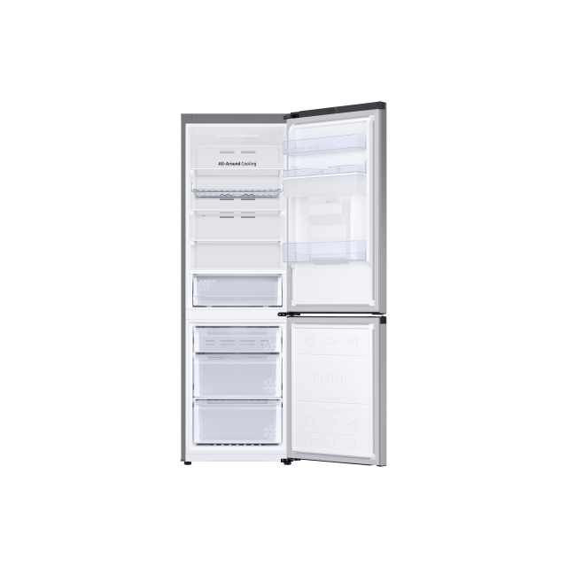 Samsung RB34C632ESA/EU 59.5cm 65 / 35 Split Fridge Freezer - Silver / White