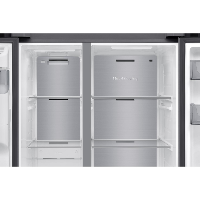 Samsung RS70F65KETEU 91.2cm Silver Fridge Freezer